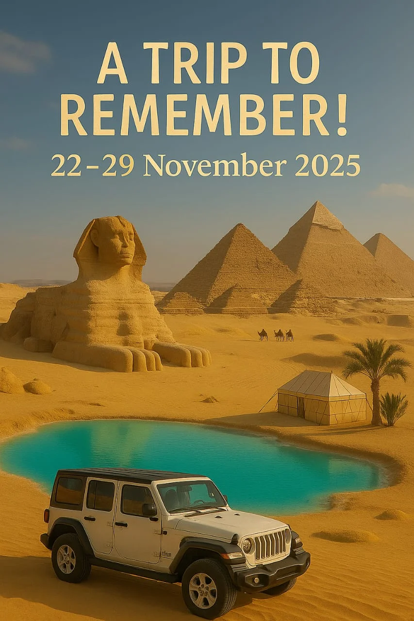 Egypt 8-Days Tour: Pyramids, Siwa & White Desert (Nov.2025)