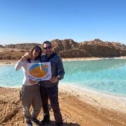 Salt Lakes in Siwa Oasis Egypt